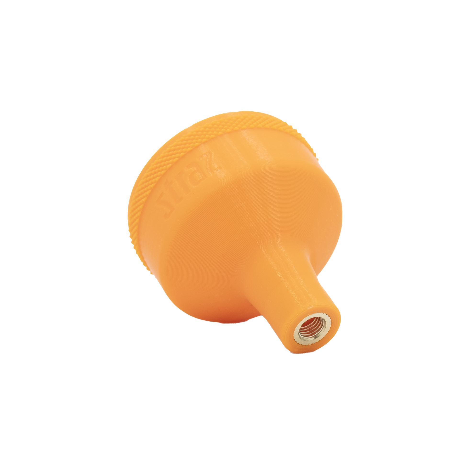 Sealant Funnel for filling tubeless bicycle tires with tire sealant.  Alternative to tire sealant injector.